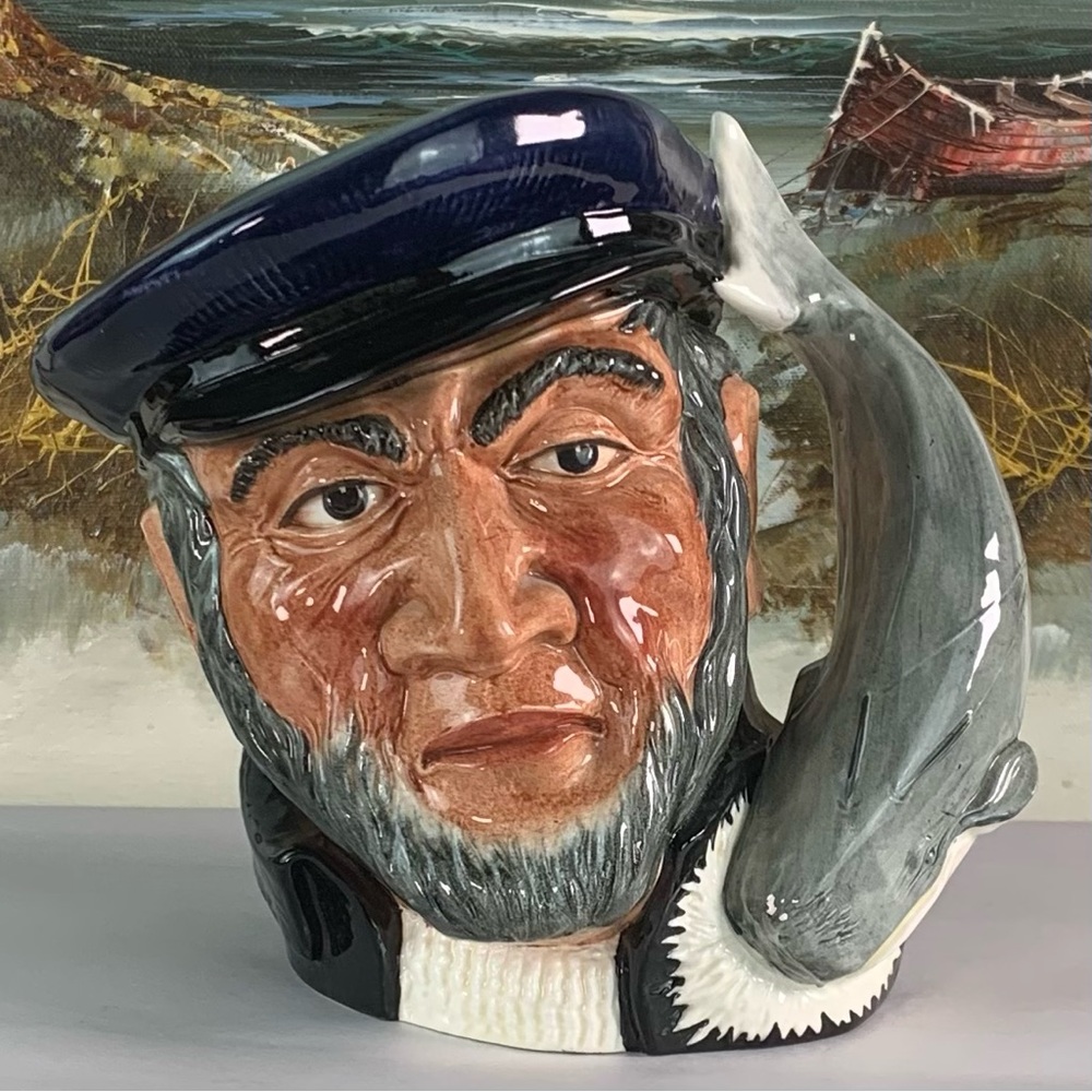 Royal Doulton ©️1958. “Capt. Ahab” large ceramic jug. D 6500.